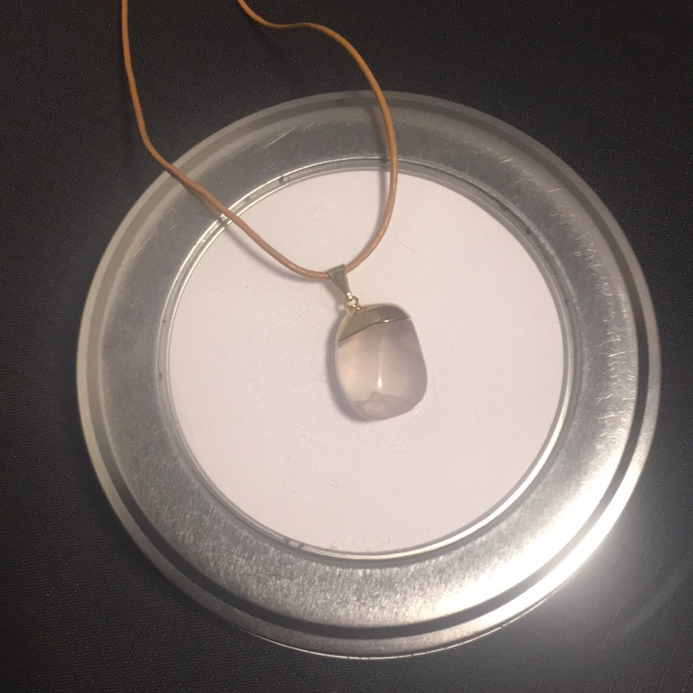 💫GENUINE ROSE QUARTZ Adjustable Cord Necklace!💫